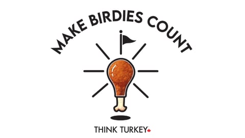 Think Turkey Make Birdies Count