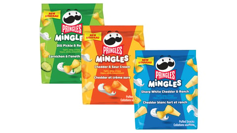 Bags of Pringles Mingles puffed snacks