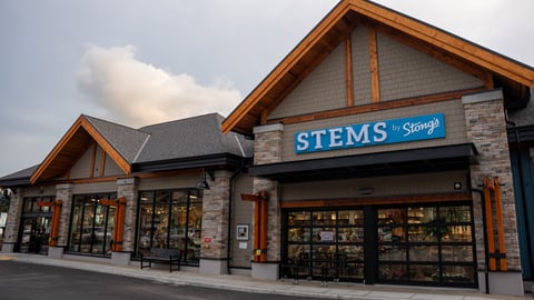 Exterior of Stems by Stong's in North Vancouver.