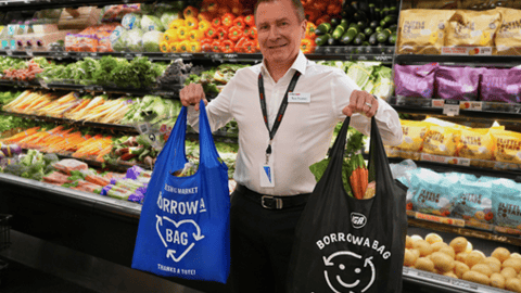 IGA fresh st market borrow a bag