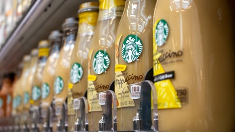 Starbucks Vanilla Frappuccino in a grocery store