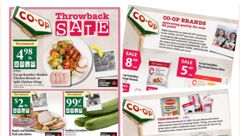 Calgary Co-op throwback sale flyer