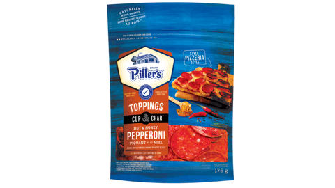 PAck of Piller’s Pizzeria-style Hot & Honey Cup & Char™ Pepperoni