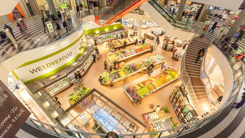 Aerial view of a Loblaws store in Toronto.