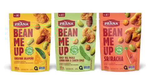 Bags of Bean Me UP snacks