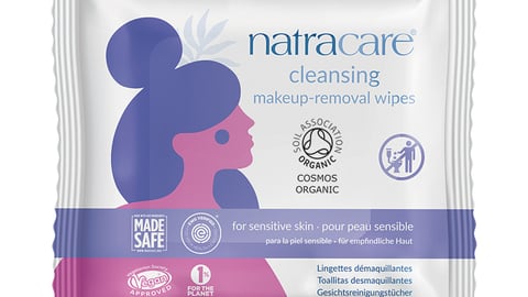Package shot of NATRACARE ORGANIC CLEANSING MAKEUP—REMOVAL WIPES