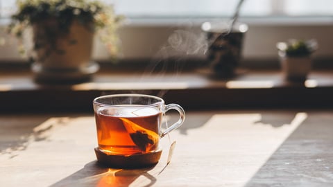 cup of tea brewing