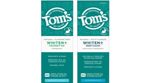 Boxes of Tom's of Maine Whiten+ Toothpaste