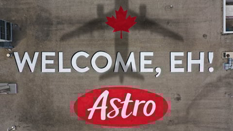 astro yogurt welcome eh mural