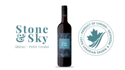 a bottle of StonCe & Sky VQA Shiraz–Petit Verdot (750mL)