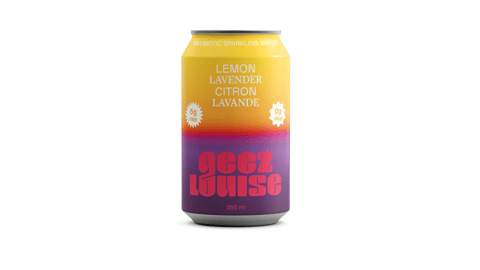 A can of GEEZ LOUISE LEMON LAVENDER