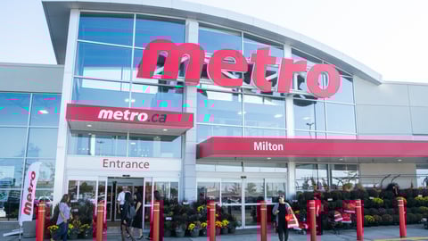 The outside of a Metro store
