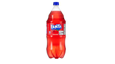 A bottle of Strawberry Fanta