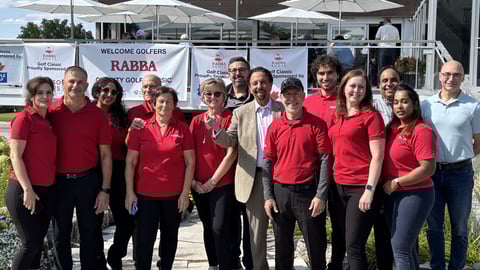 Brampton, Ont., Sept. 8, 2025 —Jack and Rick Rabba with Rabba Fine Foods team at the Rabba Roots Community Giving Program Golf Tournament