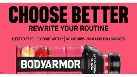 BodyArmor's Choose Better campaign image