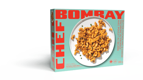 Box of CHEF BOMBAY’S BUTTER CHICKEN MAC & CHEESE 