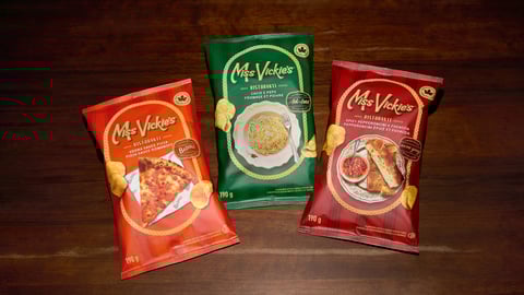 Bags of Miss Vickie's limited-edition, restaurant-inspired chips