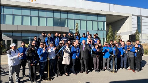 Ribbon cutting at Walmart's Vaughan Ambient Distribution Centre