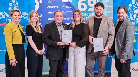 Award winners at the Quebec Food Retailers Association convention