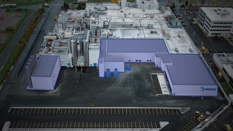Danone Broucherville plant rendering