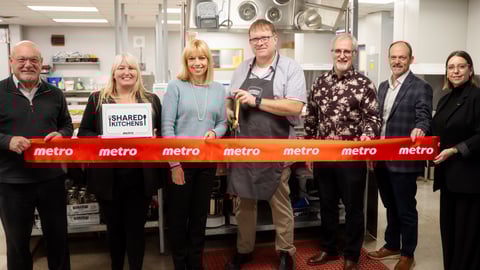 Ribbon cutting at Metro's Shared Kitchen in Renfrew Ont