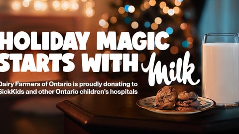Dairy Farmers of Ontario Milk and Cookies campaign 2025