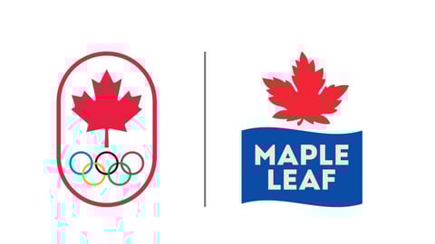 Maple Leaf Foods and Team Canada logos