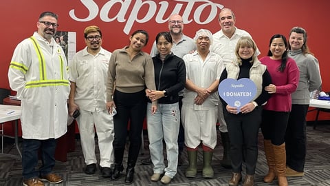 Saputo employees raise money and donations for Food Banks Canada and United Way