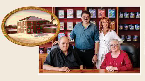 All in the family. The Chapman’s: David, Ashley (COO), his wife Lesya (director of marketing and communications) and Penny (president)