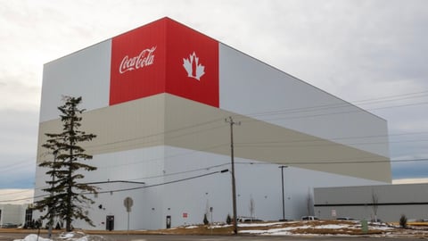 Coke Canada Bottling warehouse exterior 