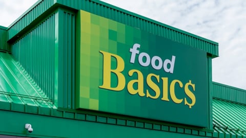 Food Basics logo on exterior of store teaser