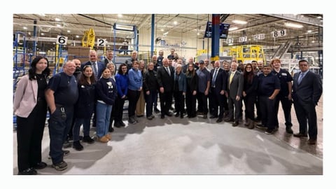 Massilly’s Brantford facility team alongside Premier Ford and Minister Fedeli