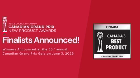 retail council of canada 33rd annual canadian grand prix new product awards