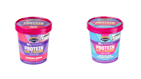 Two tubs of Foothills Creamery High-Protein Ice Cream