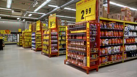 Inside a No Frills in Toronto, April 2024.