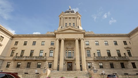 The Manitoba Legislative Building in Winnipeg.