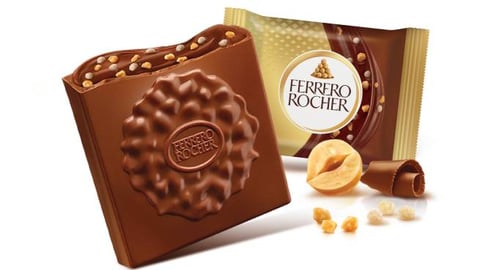 ferrero rocher chocolate squares