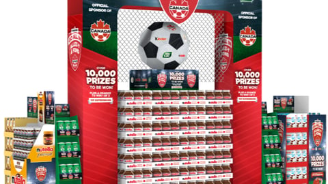 Ferrero Canada soccer display
