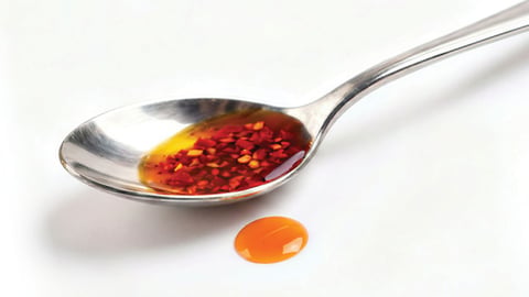 A spoonful of sauce