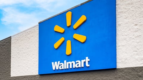 EATONTON, GEORGIA - DECEMBER 6 2023 : Exterior view of Walmart store logo sign. Founded by Sam Walton in 1962, Walmart operates a chain of discount retail and grocery stores.; Shutterstock ID 2397538243