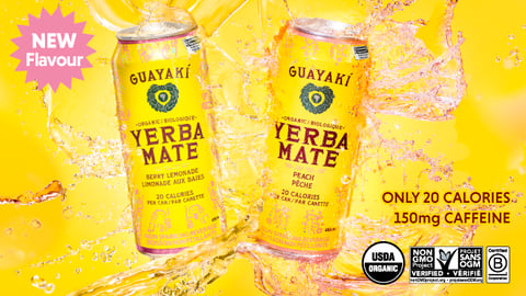 Guayaki Yerba Mate Peach & Guayaki Yerba Mate Berry Lemonade