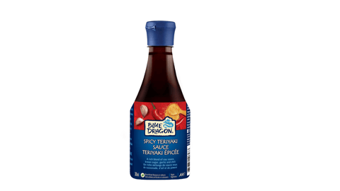 A bottle of Blue Dragon’s new Spicy Teriyaki Sauce