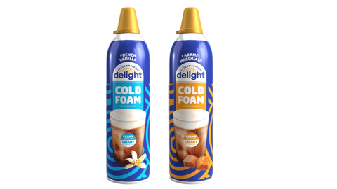 Two canisters of International Delight Cold Foam