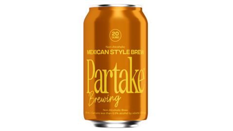 A can of Partake Mexican Style Brew 