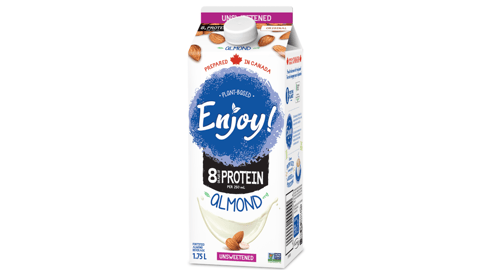 A carton of Enjoy! Almond Milk