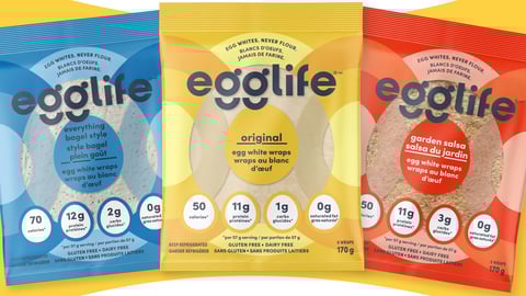 Packs of Egglife Egg White Wraps