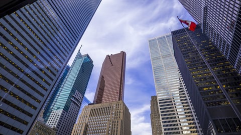 Skyscrapers against a cloudy blue sky in financial district of Toronto  Canada.; Shutterstock ID 324926819