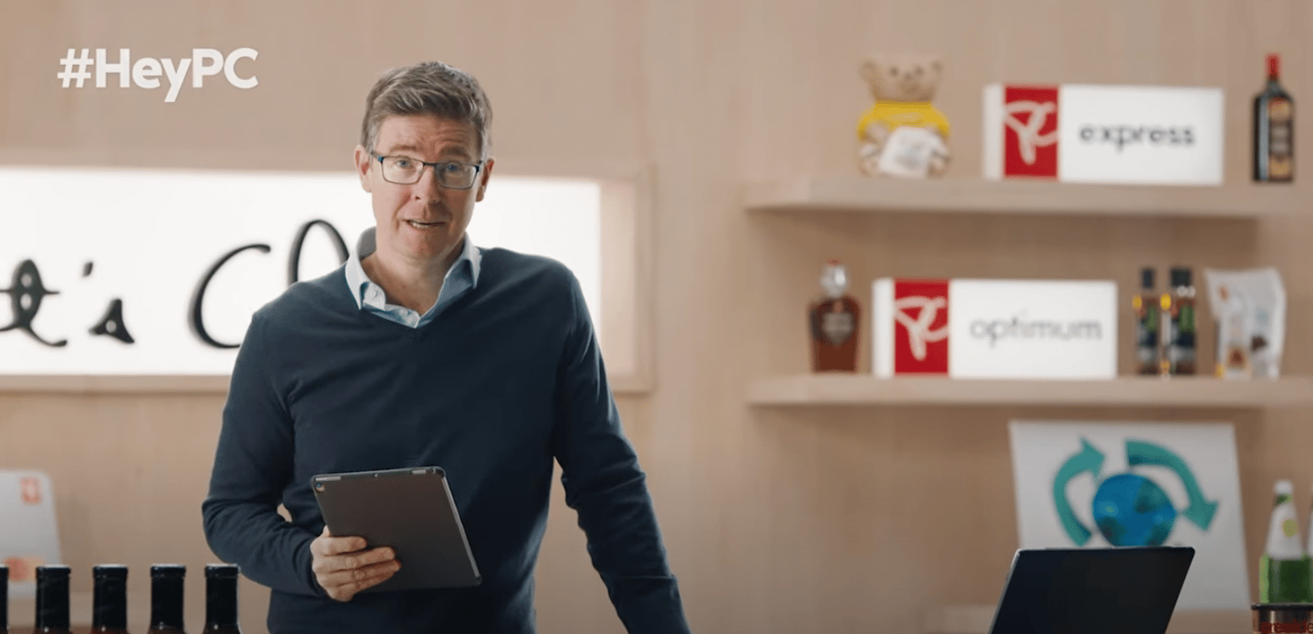 Galen Weston standing in a PC test kitchen