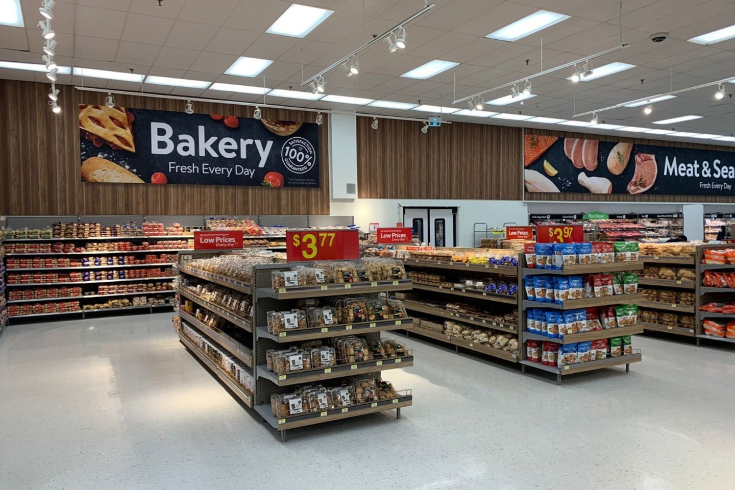 Bakery section at Walmart's Dufferin Mall Supercentre location