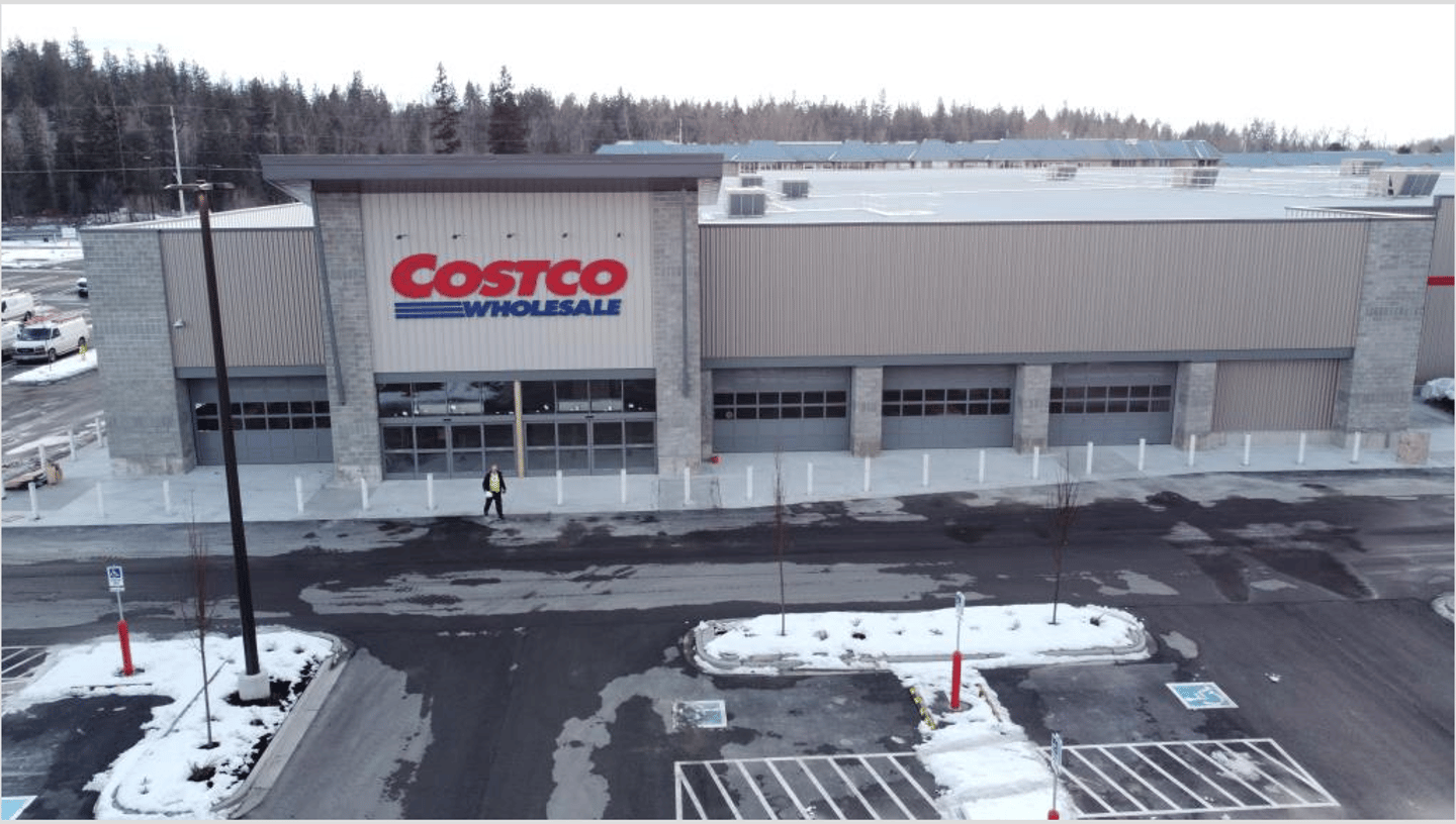 Exterior shot of Costco's new store in Kelowna, B.C.